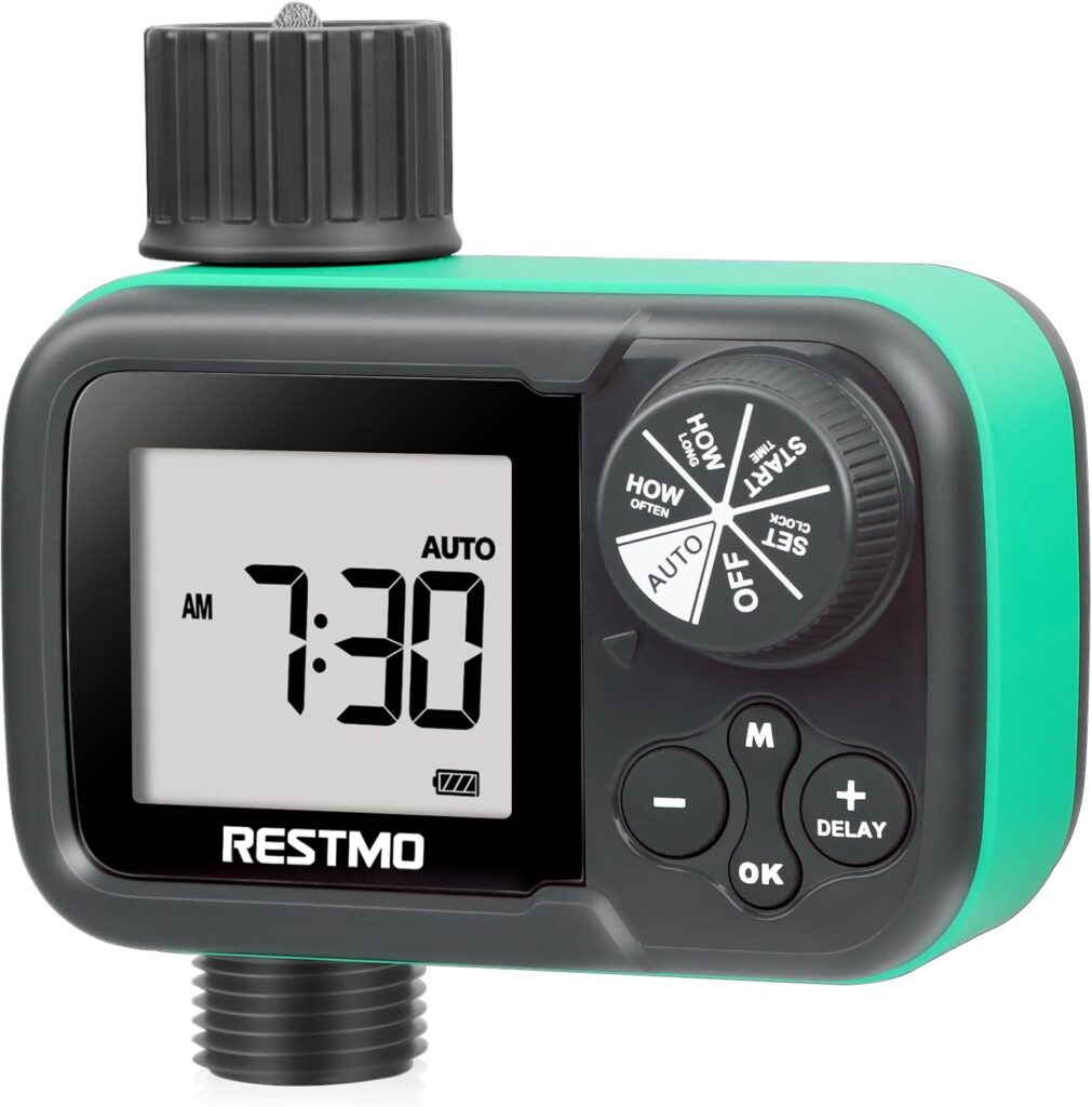 RESTMO Sprinkler Timer with Ball Valve Water Timer - 1 Unit
