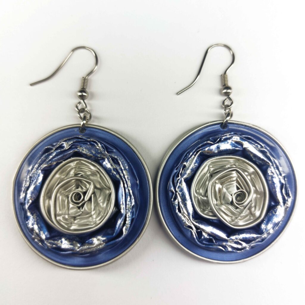 Atlantic Blue Earrings by Upcycled
